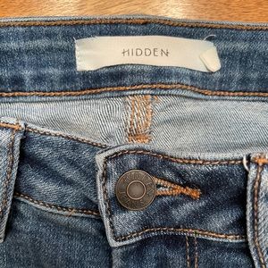 Hidden Distressed Skinny Jeans